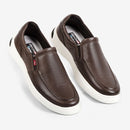 Slip On Ferracini Masculino Café Buzios